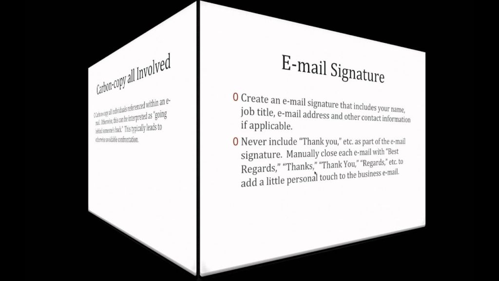 Tips for Improved Business E-mail Communications