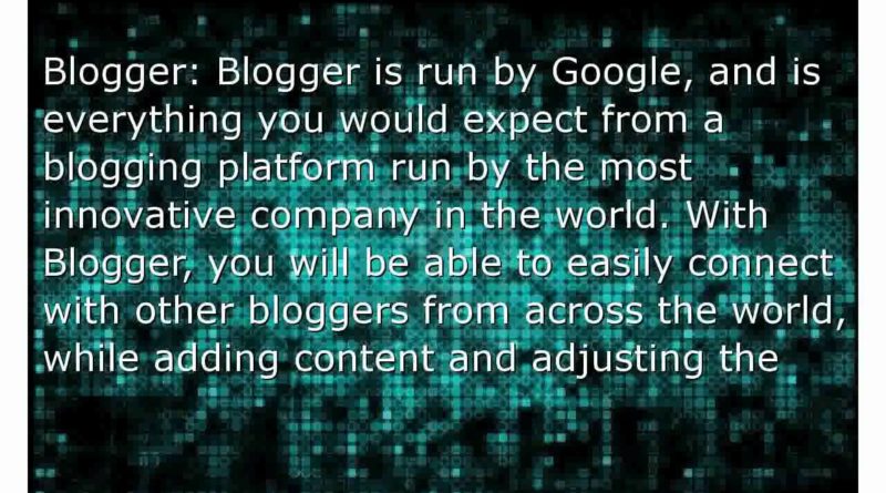 Turnkey Blogging Platforms