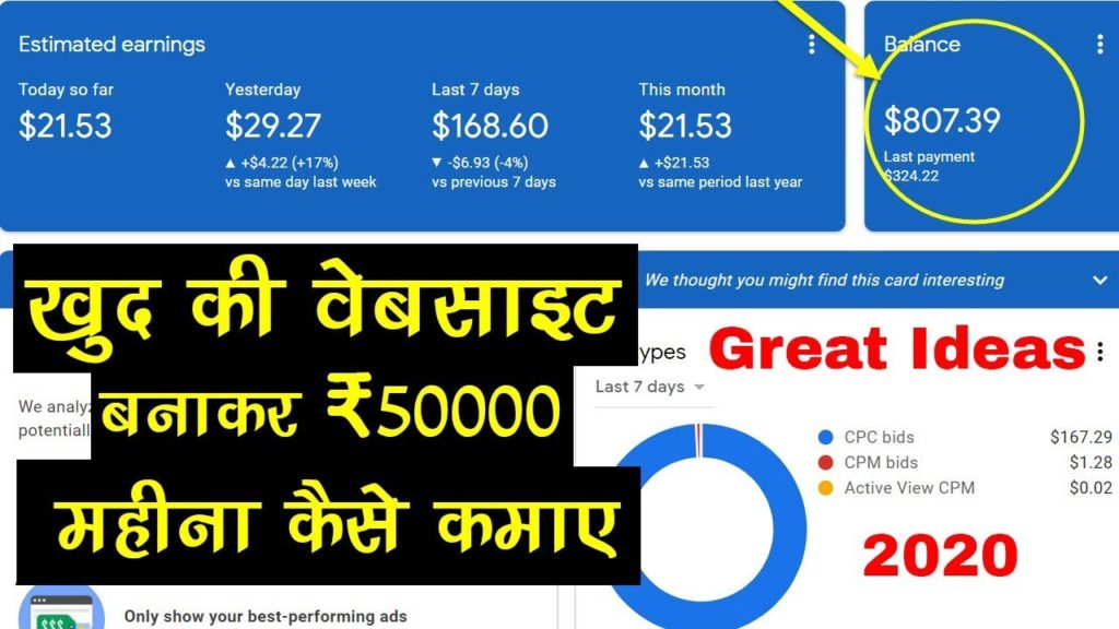 Website Se Paise Kaise Kamaye| Blogging Se  Se Ghar Baithe Kamaye 50000 Mahina Kamaye?