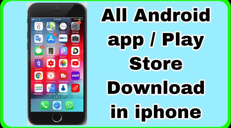 play store in iphone 7| how to install android app in ios | play store download iphone 7