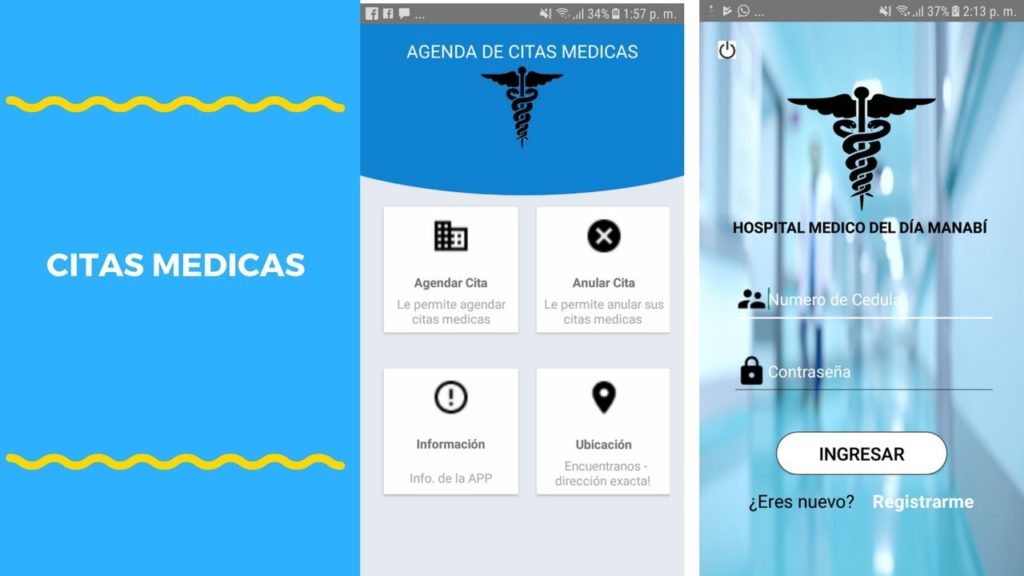 Agenda de citas Medicas Android Studio