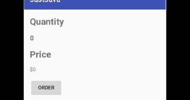 Android Programming Lesson-2: JustJava