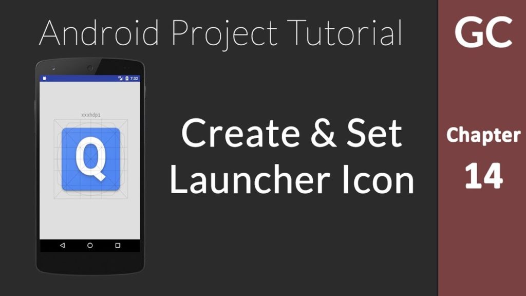 Android Tutorial 14: Create and Set Android App Launcher Icon
