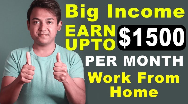 Big Income Opportunity | Work From Home Jobs | Content Writing, Blogging, Article Writing