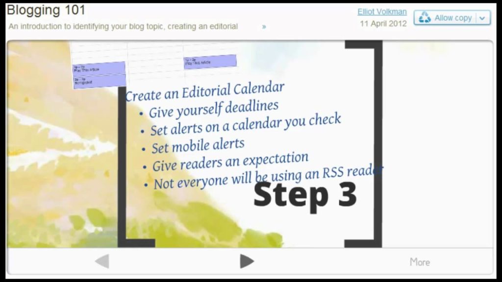 Blogging 101: Choosing a topic, creating an editorial calendar, and finding a community