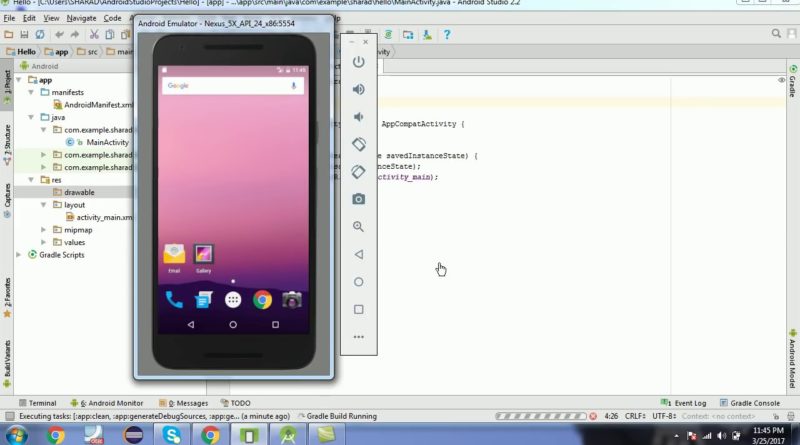Creating First Android Application on Android Studio In Hindi #2