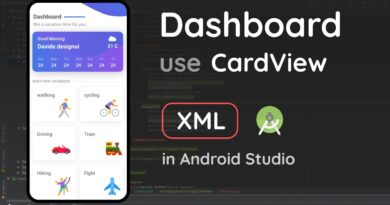 Dashboard UI Design use CardView in Android Studio | App Design to XML