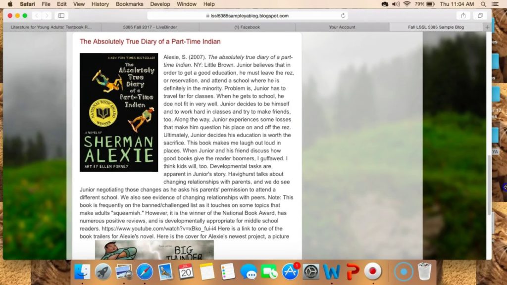 Fall 17 blogging books