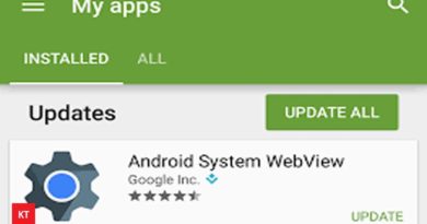 How I enabled and updated android system web view
