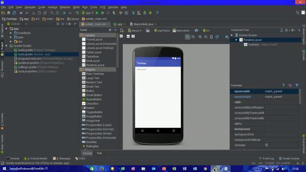 How to Fix "android.support.v7.internal.app.WindowsDecor" in Android Studio