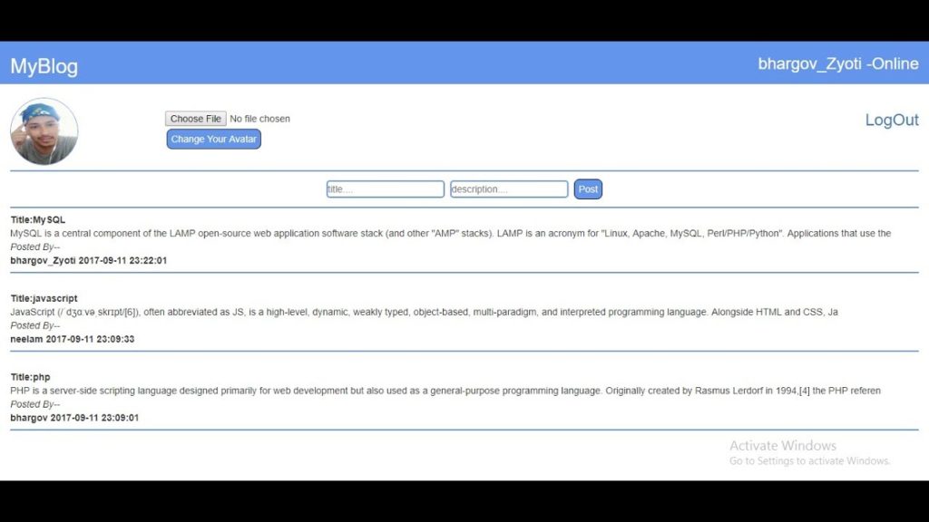 PHP - Develop a Simple Blogging Application in PHP (Source Code Available)
