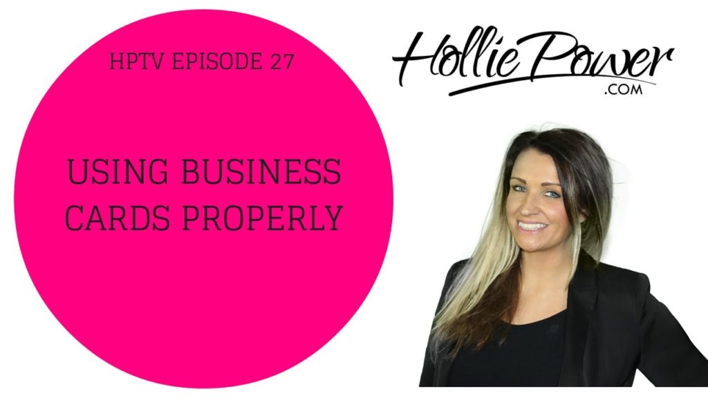 Salon Marketing Tips: HPTV27: Business Cards Tips