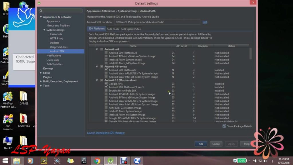 Add/update android support library