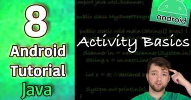 Android App Development Tutorial 8 - Activity Basics | Java