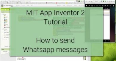 Android Tutorial  - How to send WhatsApp messages with MIT App Inventor 2