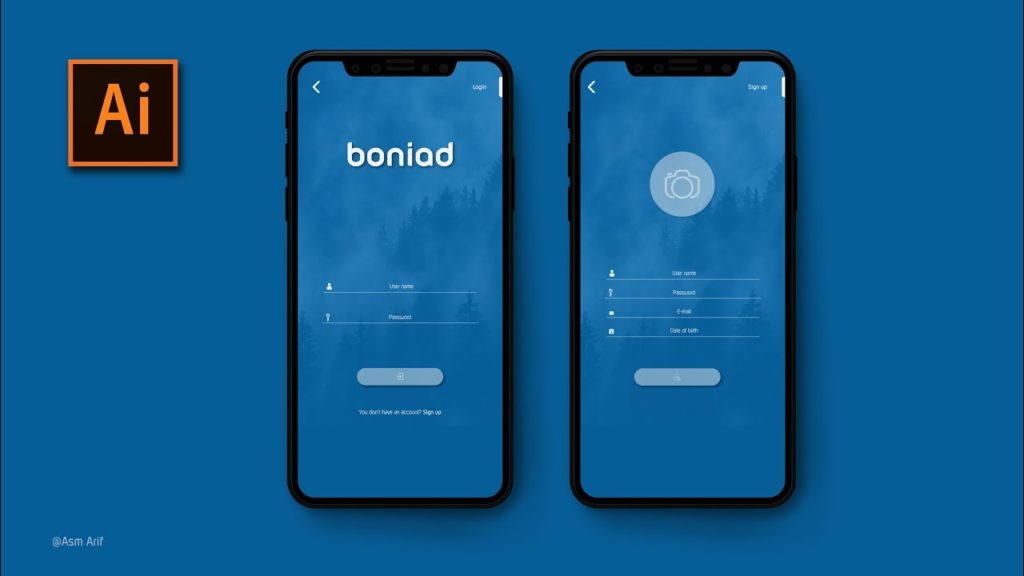 Apps Design Tutorial | Adobe Illustrator CC | UI Design
