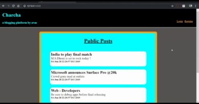 Blogging app using Spring-MVC
