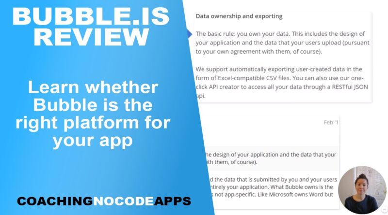 Bubble.is Review: Is Bubble the Right No-Code App Builder for You?