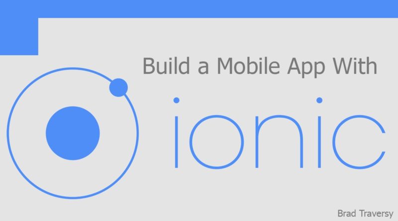 Build a Mobile App With Ionic - Part 1