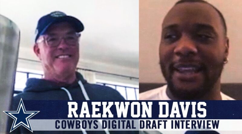 Cowboys Draft Interview: Raekwon Davis | Dallas Cowboys 2020