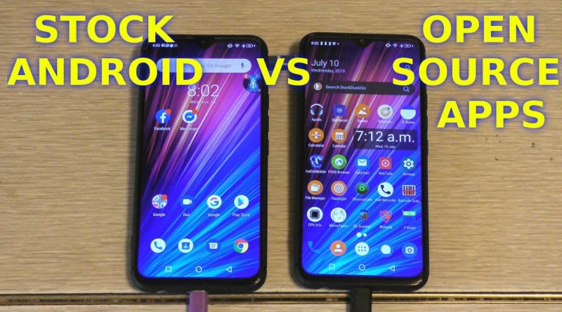 Google Android Stock Apps VS Open Source F-Droid Benchmark Battery Test UMIDIGI F1 Play