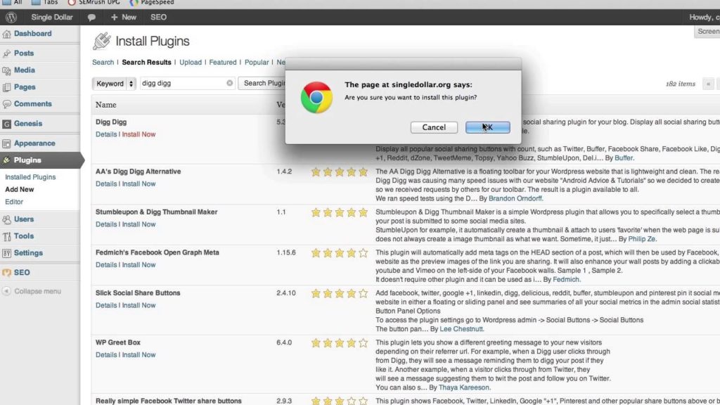 How To Install A Wordpress Plugin | How To Start A Blog Video Tutorial Series