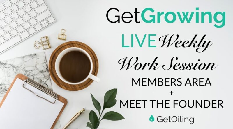 Member Area Q&A, Blogging 101 | GetGrowing Weekly Work Session