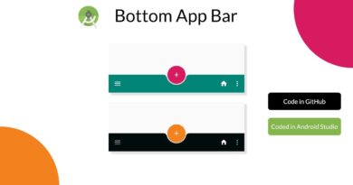 Bottom App Bar in Android Studio with Source Code
