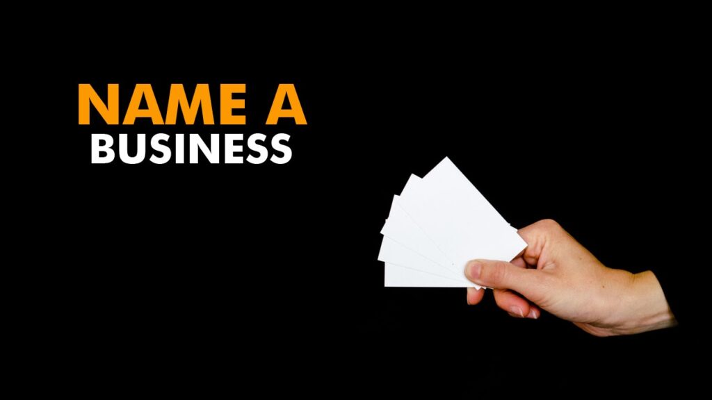 Business Name Ideas - What should I name my business?