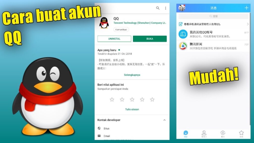 CARA REGISTER / BUAT AKUN QQ - ANDROID