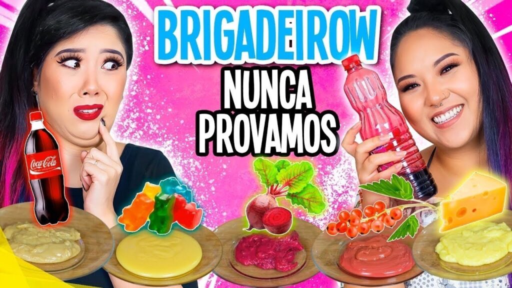 COMENDO BRIGADEIROS QUE NUNCA PROVAMOS 2 - cozinhando com Maru e Jeru | Blog das irmãs