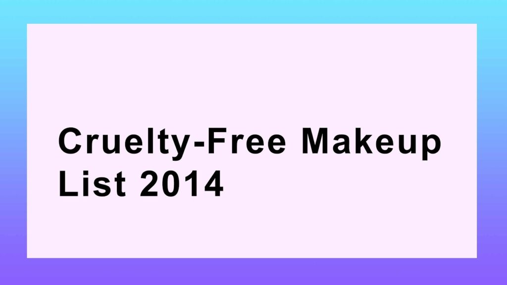 Cruelty free Makeup - Beauty should not be Torture