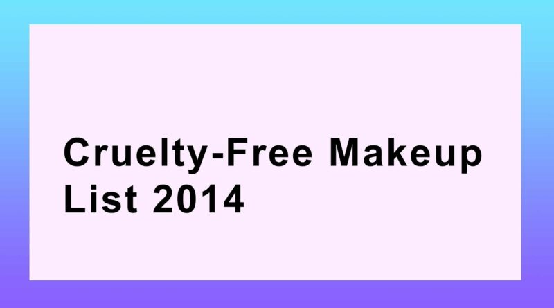 Cruelty free Makeup - Beauty should not be Torture