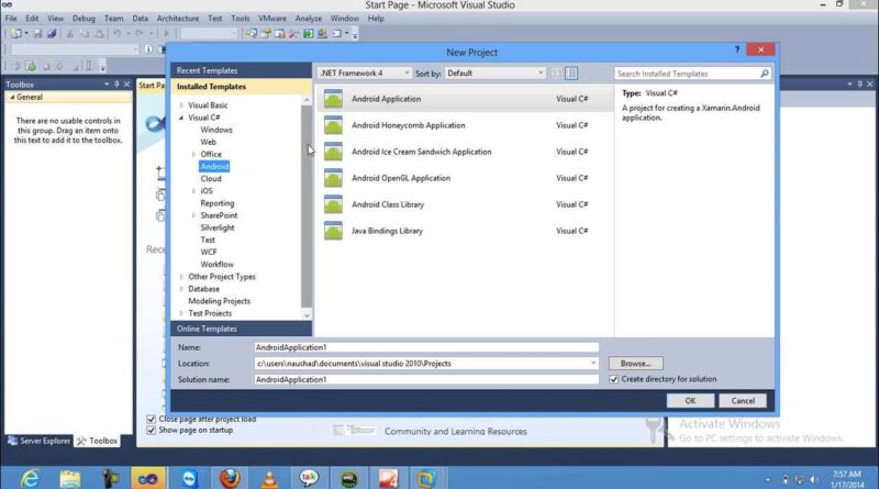 How to Install Android and IOS Application Development in Visual Studio 2010