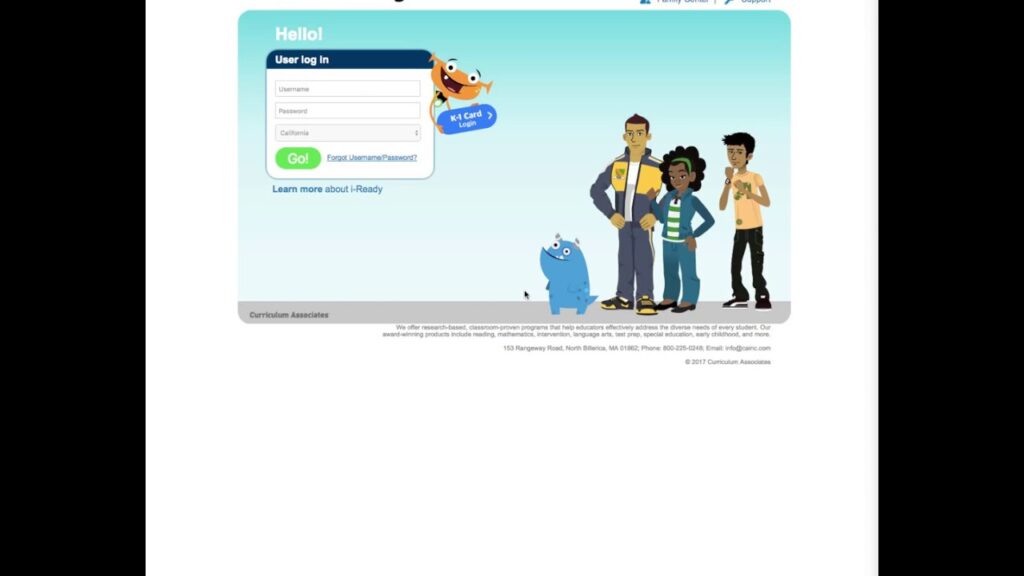 How to login into iReady for students