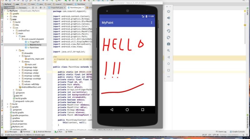 Learn to create a Paint Application with Android Studio