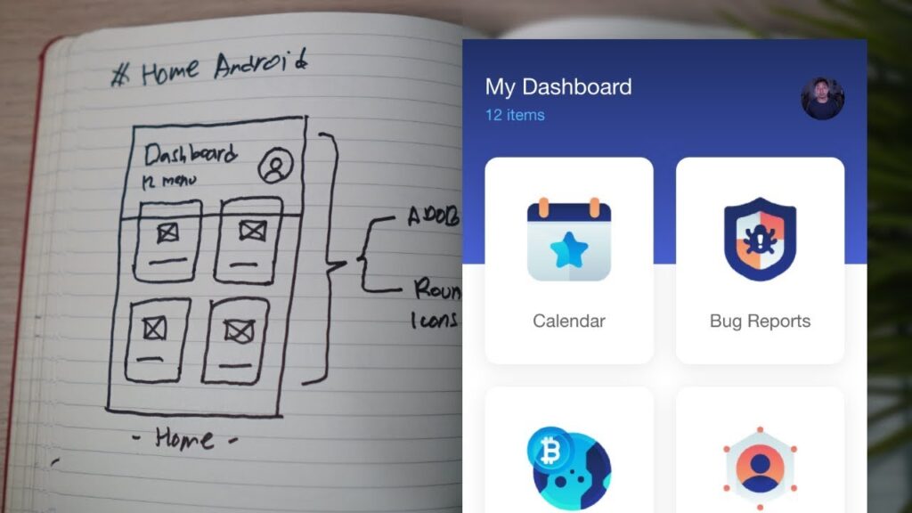 Modern Dashboard Android App Design Adobe XD Tutorial