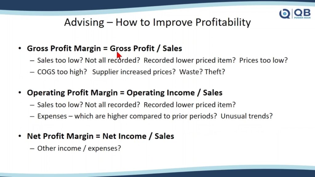 Profitability -- Analyzing & Advising Clients - QB Power Hour
