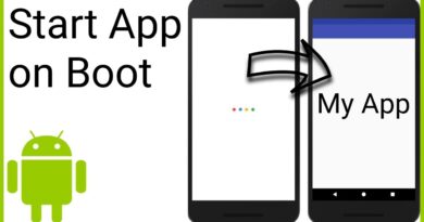 Start App on Boot - Android Studio Tutorial