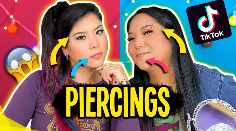 TESTANDO TRUQUES DO TIK TOK VIRAIS - COLOCAMOS PIERCINGS | Blog das irmãs