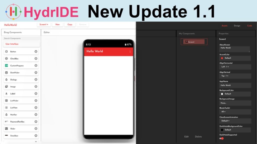 hydride new update android app maker website without coding || android app development