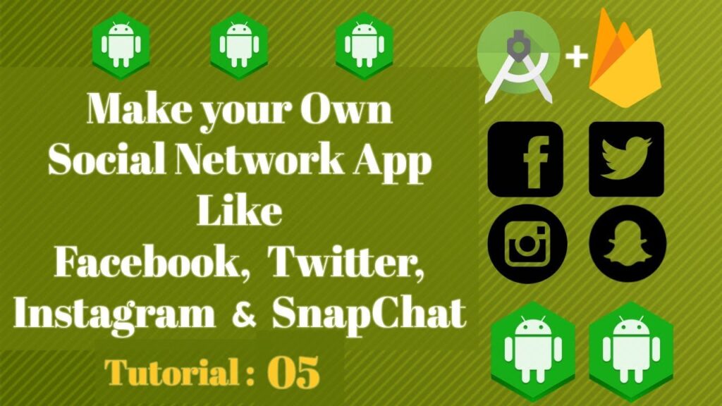 Android Studio Social Network App - Firebase Tutorial 05 - Android AppBar layout | Navigation Toggle