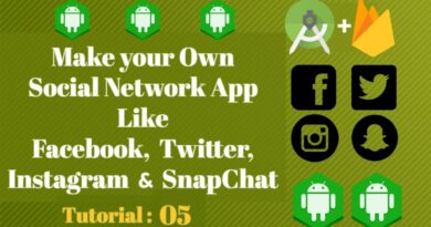 Android Studio Social Network App - Firebase Tutorial 05 - Android AppBar layout | Navigation Toggle