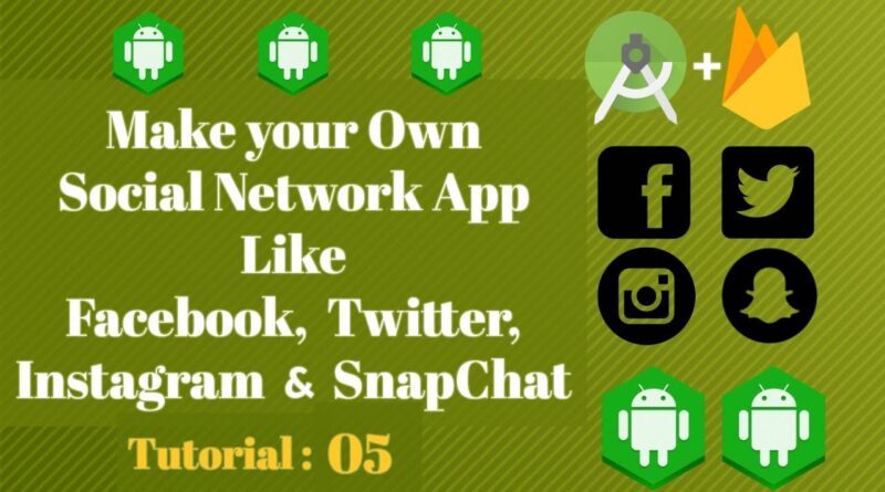 Android Studio Social Network App - Firebase Tutorial 05 - Android AppBar layout | Navigation Toggle