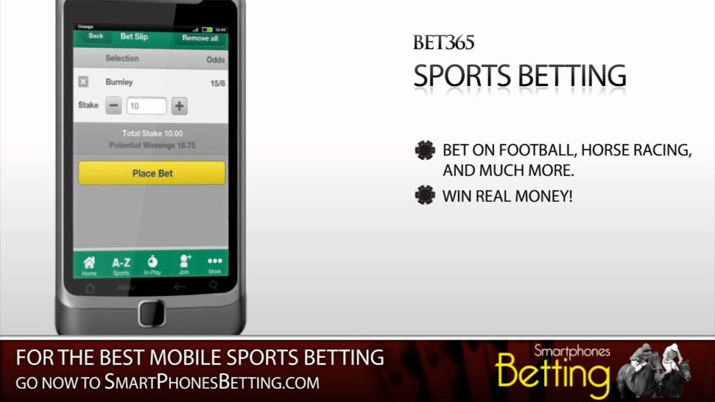 Bet365 Sports Betting App - Place Sports Bets on your iPhone, iPad, Android Smartphone or Tablet