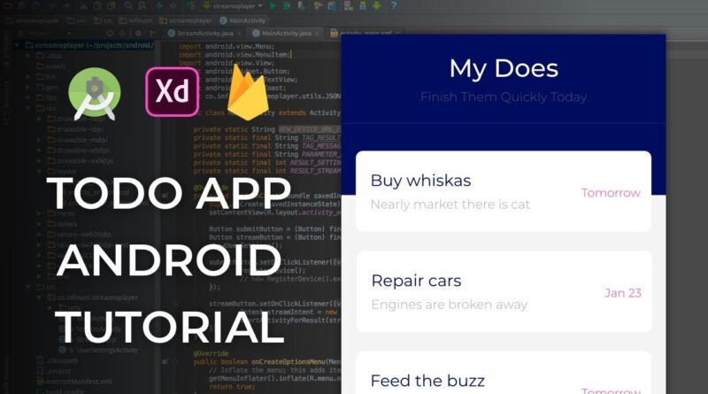 Build MyDoes App Android Studio Tutorial - Part 1