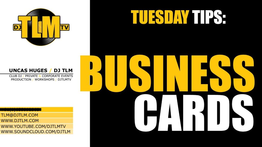 DJ business cards (Tuesday Tips)