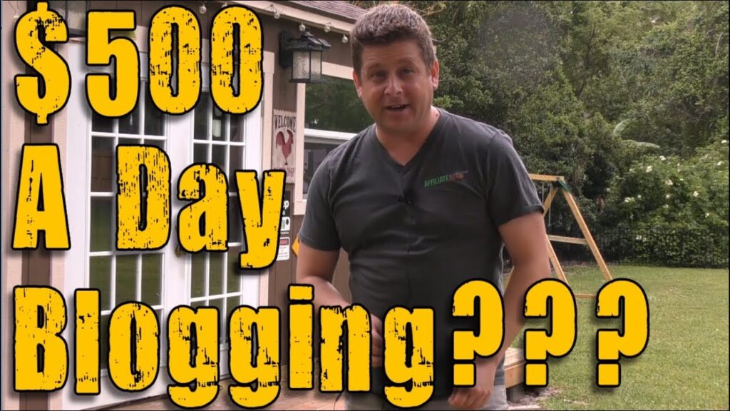 How to Make Money Writing a Blog - $500 A Day Blogging Is It Possible???
