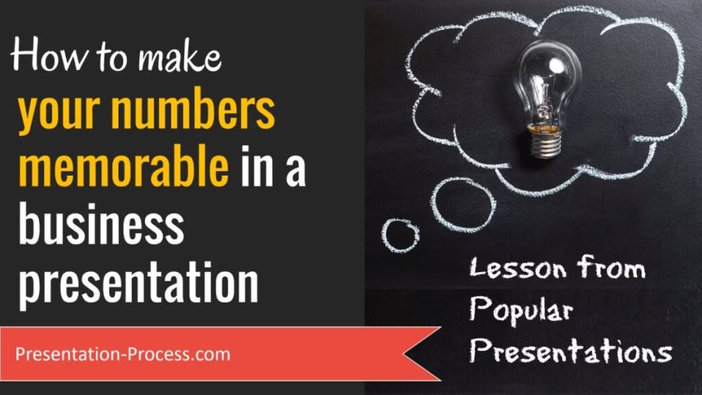 How to Make your Numbers Memorable In Your Business Presentation (PowerPoint Tips)