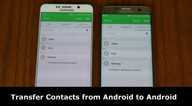 How to Transfer Contacts from Android to Android